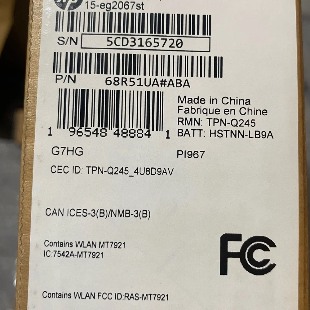 hp pavilion 16.5” laptop